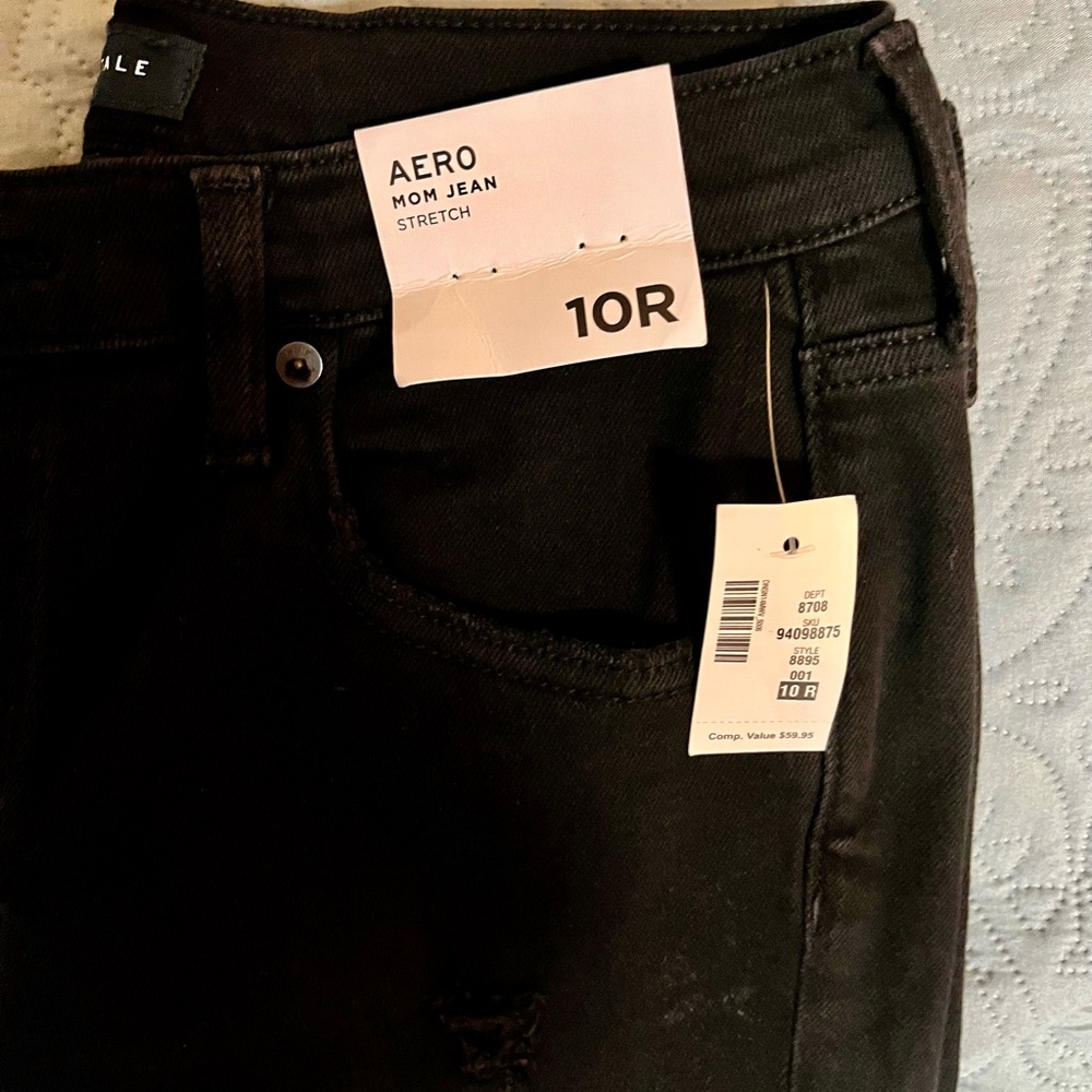 Aero Women's Black Straight Leg Jeans